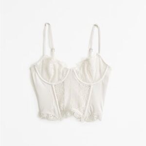 NWT Abercrombie & Fitch corset top white Size Small